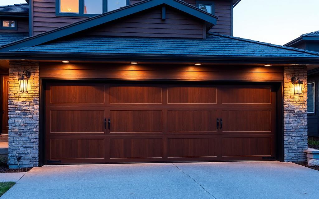 Modern insulated garage door installation showing quality craftsmanship and durability